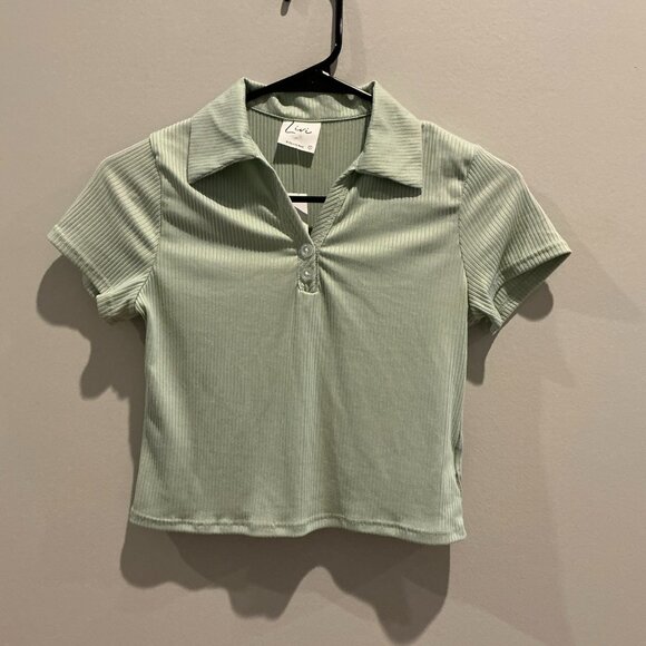 Livi Ribbed Crop Top - Picture 1 of 3